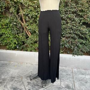 Vintage Rubber Ducky Production Winde Leg Black Boho Pants USA Made Small